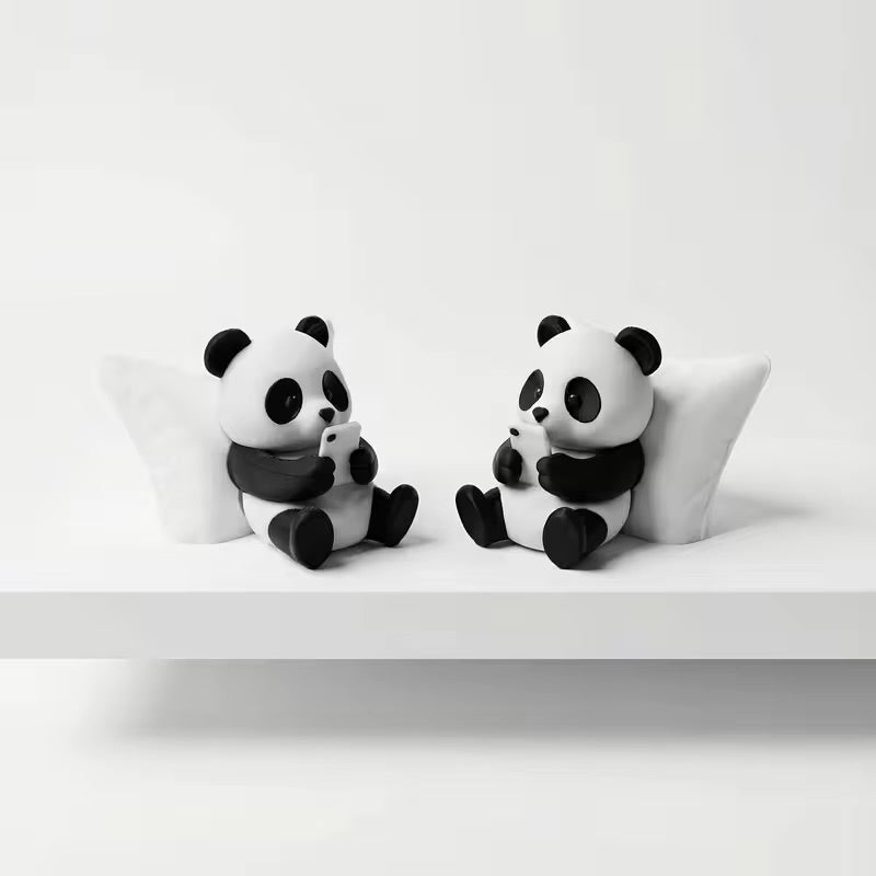Panda 3D Printed Ornament